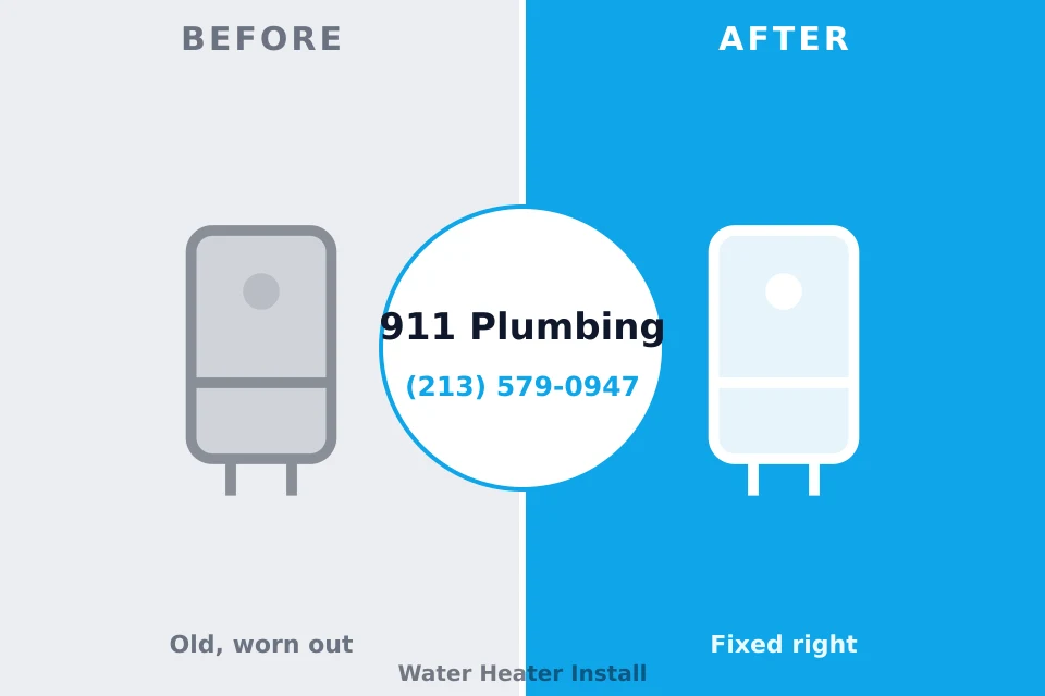Before and after: plumbing repair Wollochet, WA